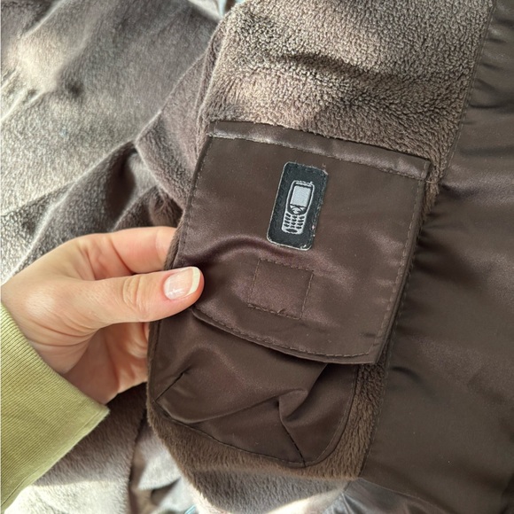 Vintage St. John's Bay Dark Brown Puffer Coat with Faux Fur Size Medium - Picture 5 of 6